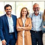 Diverse professionals, various career paths.