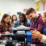 Personas aprendiendo en cursos técnicos del SENA.