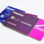 Drei Eurowings Kreditkarten nebeneinander