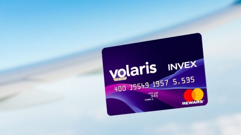 Tarjeta de crédito Volaris INVEX con avión